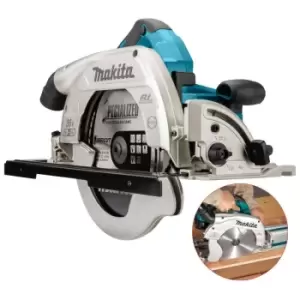 Image of Makita - DHS900Z Twin 18v 36v 235mm 9' Brushless Circular Saw LXT Guide Rail Base
