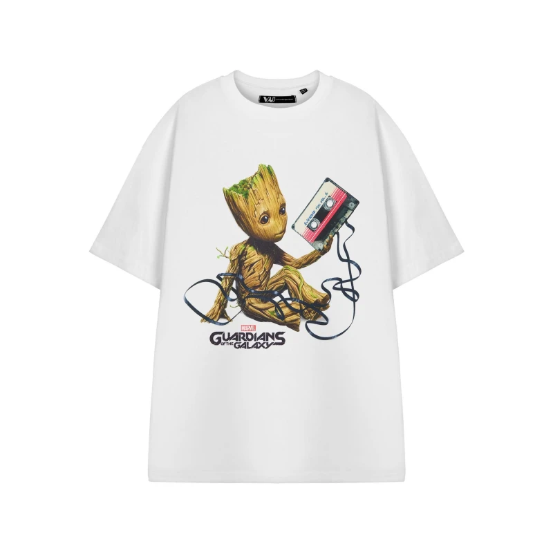 Image of (XXX-Large) Marvel Guardians Of The Galaxy Short Sleeved T-Shirt (Mens White)