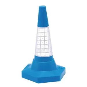 Image of Slingsby Coloured Cones With Reflective Sleeves, 50cm High Blue