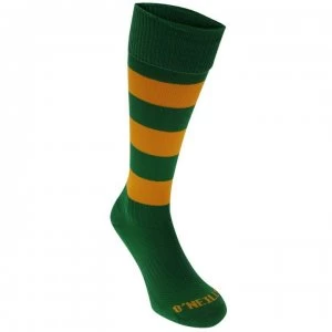 Image of ONeills Hoop Football Socks Mens - Green/Gold