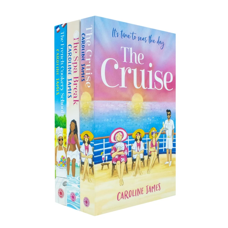 Image of Caroline James 3 Book Collection The French Cookery School The Cruise The Spa Break Caroline James Books