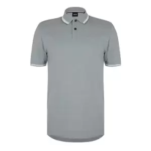 Image of Boss Parlay Pique Polo Shirt - Green