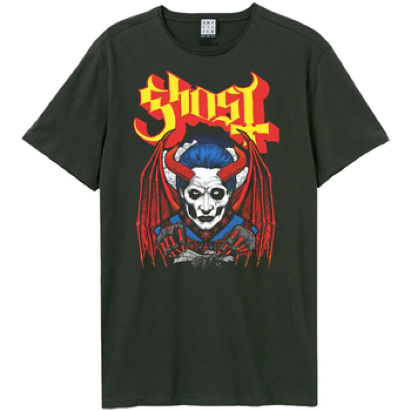 Image of Amplified Amplified Men Demoniac Ghost T-Shirt in Charcoal Size: X-Small Charcoal XS Male 5063806007388