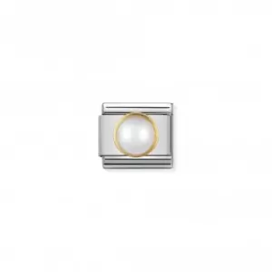 Image of Nomination Composable Classic Gold White Link 030503/13