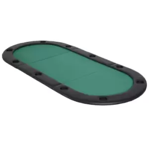 Image of Homcom 200X90cm Foldable Poker Table Top 10 Players Blackjack Casino Cards