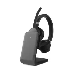 Image of Lenovo Go Wireless ANC Headset Wired & Wireless Head-band Office/Call center USB Type-C Bluetooth Charging stand Black