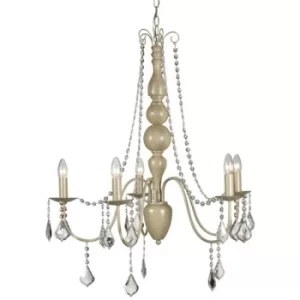 Image of Linea Verdace Bardini 5 Light Multi Arm Chandeliers Ivory