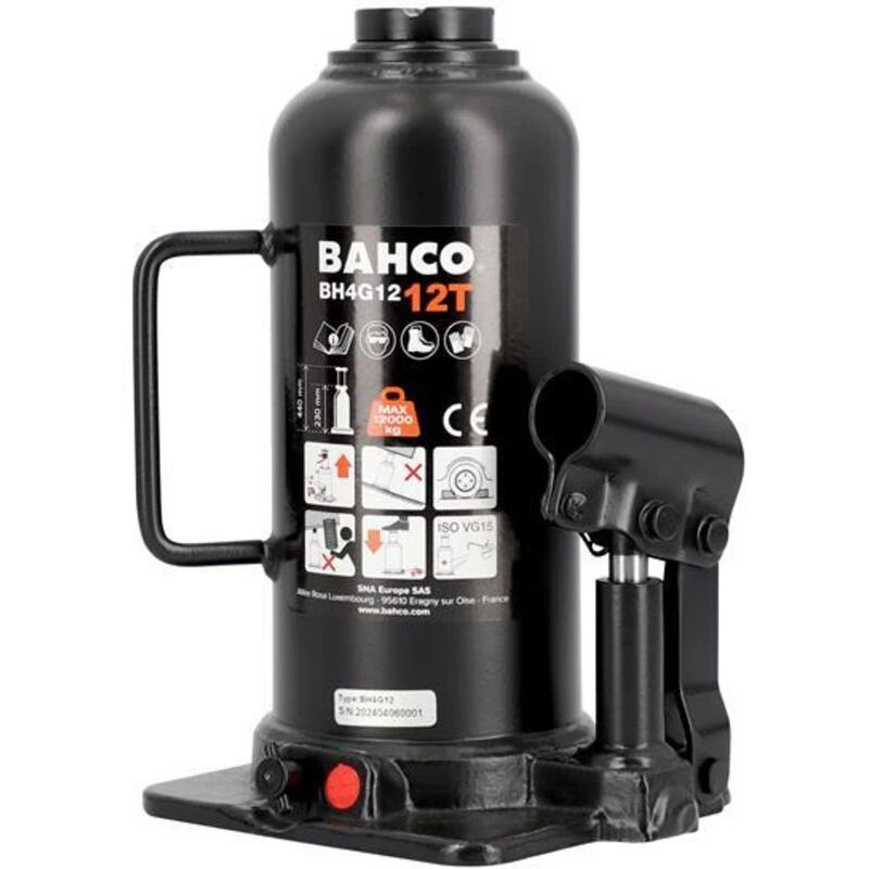 Image of Bahco BH4G Hydraulic Bottle Jack BH4G12 Weight Capacity: 12 Tonne