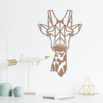Image of G?raffe - Copper Copper Decorative Metal Wall Accessory