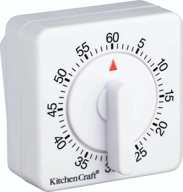 Image of Kitchencraft One Hour Mechanical Timer White