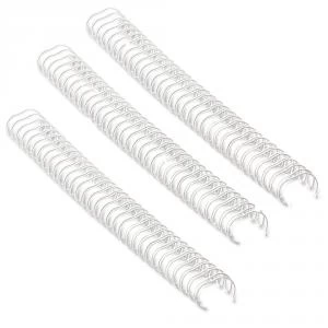 Image of Fellowes Wire Binding Element 14.3mm White Pack of 100 53274
