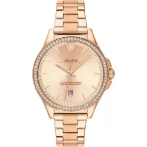 Image of Ladies Scuderia Ferrari Plated Stainless Steel Pilota
