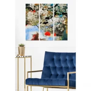 Image of MDF4541435 Multicolor Decorative MDF Painting (3 Pieces)