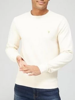 Image of Farah Crew Neck Sweatshirt - Cream