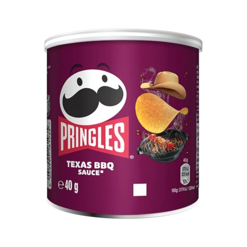 Image of Pringles Pringles Texas BBQ Sauce Crisps 40g (Pack of 12) 7016194000 7016194000