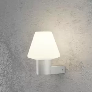 Image of Barletta Outdoor Modern Dome Wall Lamp Grey, IP44