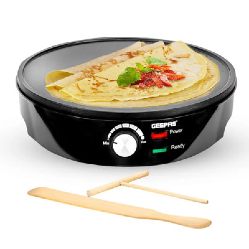 Image of Geepas 1000W Pancake & Crepe Maker Electric Non-Stick Cooking Plate