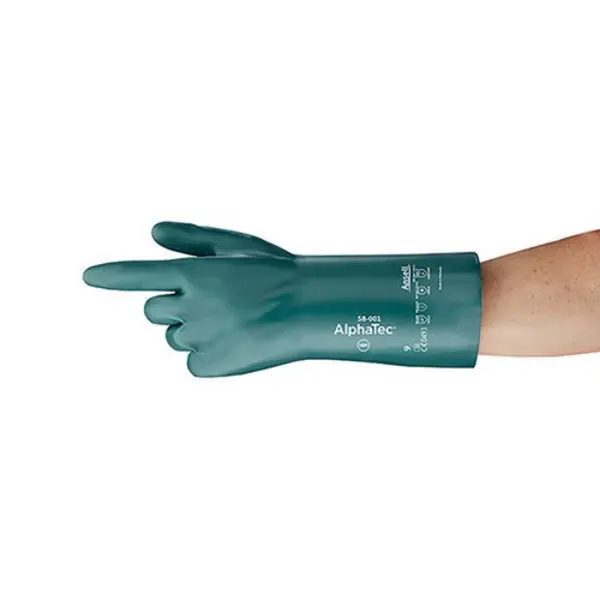 Image of Alphatec Ansell Alphatec ESD Gauntlet Gloves (Pack of 12) Green XL AN58-001XL