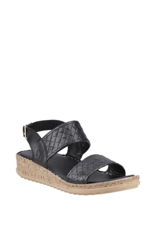Image of Hush Puppies Ebony Wide Fit Sandal Black