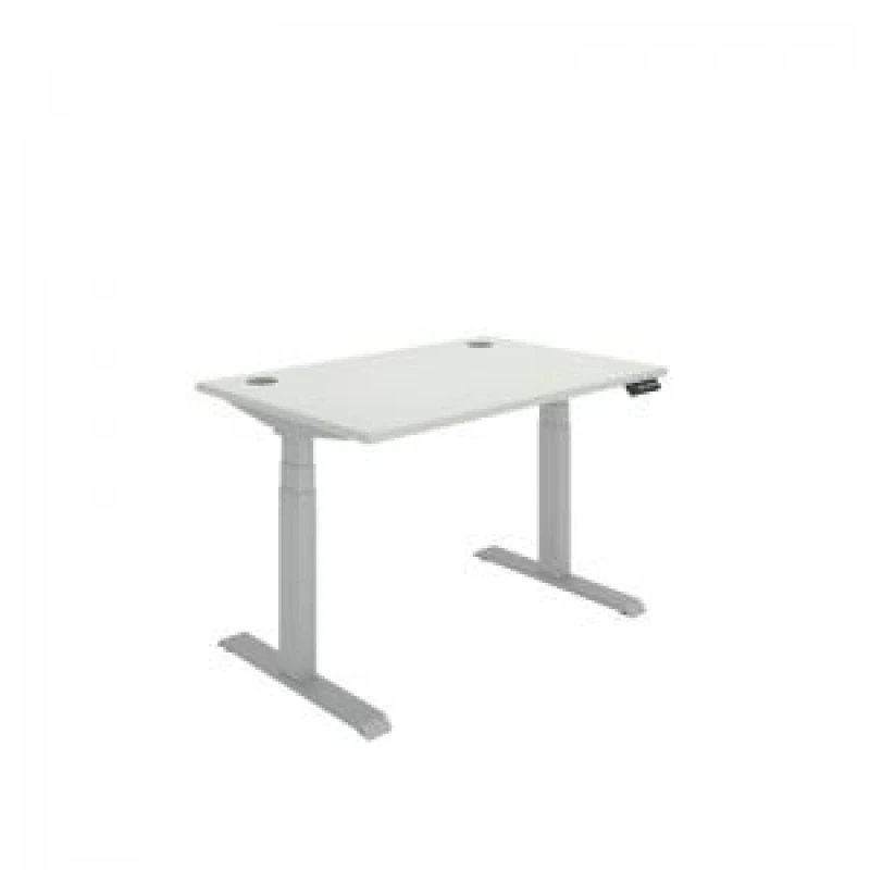 Image of Polaris Dual Motor Sit/Stand Desk 1200x800 White/Silver KF800107