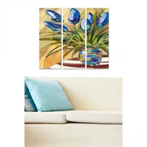 Image of MDF3087162 Multicolor Decorative MDF Painting (3 Pieces)