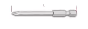 Image of Beta Tools 862 PH/L 1x 1/4" Hex Drive Phillips Bit PH2 x 70mm Long