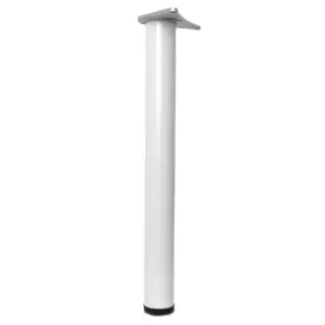 Image of GTV Adjustable Breakfast Bar Worktop Support Table Leg 710mm - White, Pack of 1.
