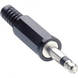 Image of 3.5mm audio jack Plug straight Number of pins 2 Mono Black Lumberg KLS 2