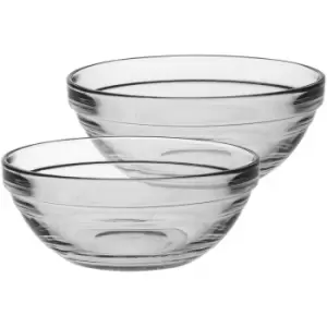 Image of Duralex - Lys Glass Stacking Bowls for Kitchen, Serving - 12cm (5') - Pack of 6