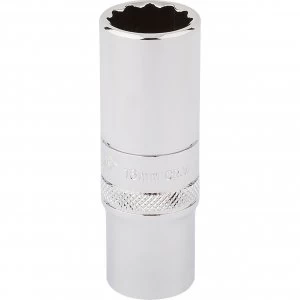 Image of Draper 3/8" Drive Polished Finish Hi-Torq Deep Bi Hexagon Socket Metric 3/8" 16mm
