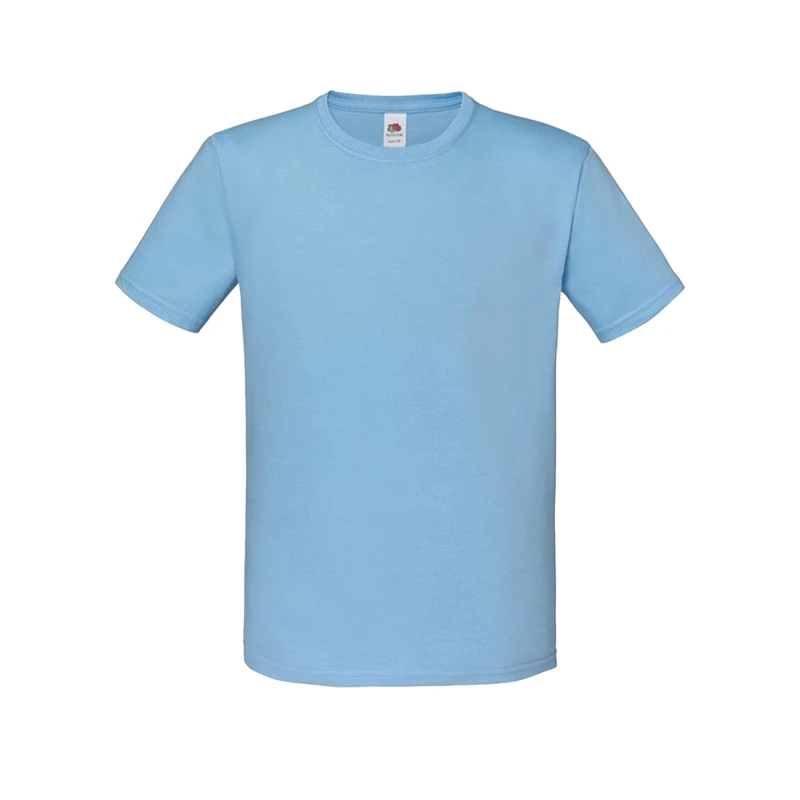 Image of Fruit of the Loom Iconic 150 T-Shirt in Baby Blue Size: 12-13 Years Baby Blue Unisex 12-13 Years