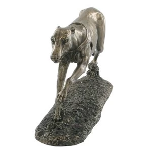 Image of Single Greyhound Cold Cast Bronze Sculpture 8cm