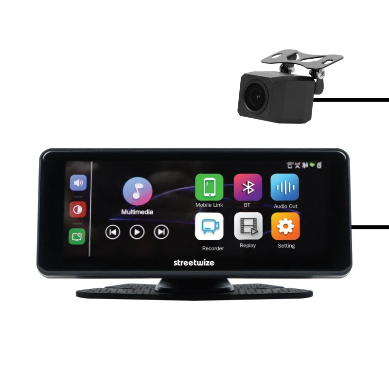 Image of Streetwize 7 FreePlay Car Display Unit with Rear Camera Black unisex 7 Inch