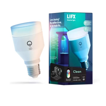 Image of LIFX Clean A19 Multicolour WiFi LED Smart Bulb - E27 Edison