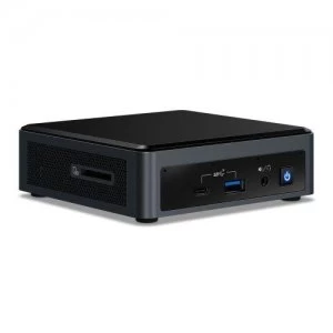 Image of Intel NUC BXNUC10I3FNK3 PC/workstation barebone i3-10110U 2.1 GHz UCFF Black BGA 1528