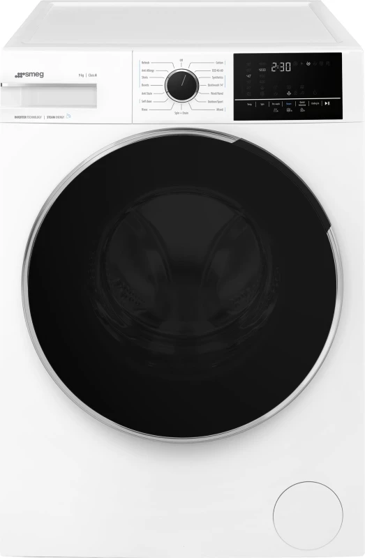 Image of Smeg WNP96SEAUK1 9KG Washing Machine with 1600 rpm - White - A Rated