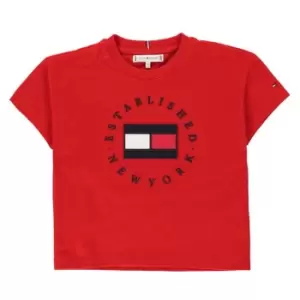 Image of Tommy Hilfiger Junior Girls Heritage T Shirt - Red