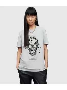 Image of Allsaints Omnia Skull Boyfriend Tee