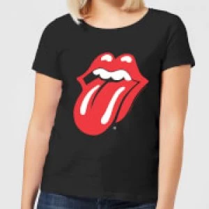 Image of Rolling Stones Classic Tongue Womens T-Shirt - Black - S