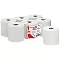 Image of WYPALL Wiping Paper 7278 L20 2 Ply Centrefeed White 6 Rolls of 400 Sheets