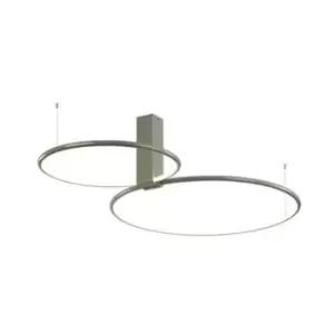 Image of Larissa Lighting - Larissa Vavla LED LED Ceiling Lamp 60W 3000K Aluminium Grey
