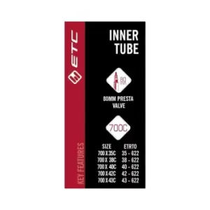Image of ETC Inner Tube 700 x 35-45c Presta Valve 80mm
