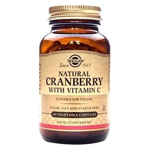 Image of Solgar Natural Cranberry With Vitamin C Vegetable Capsules 60 Vegicaps