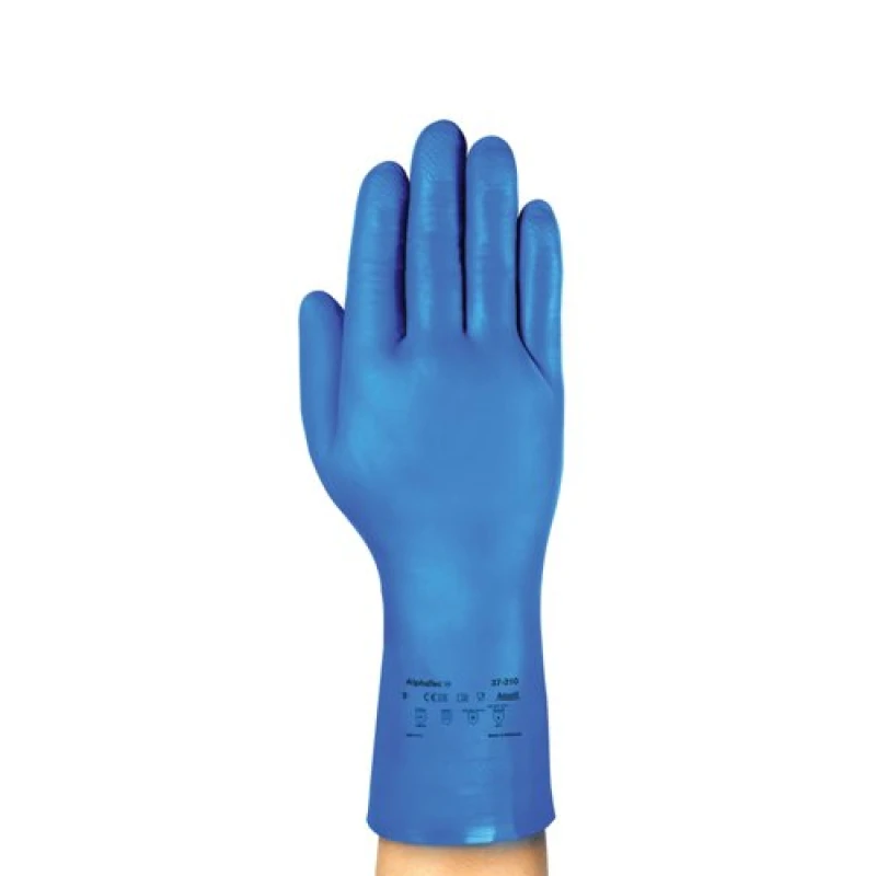 Image of Ansell Alphatec 37-310 Gloves Size Medium Blue (144 Pack) AN37-310NM