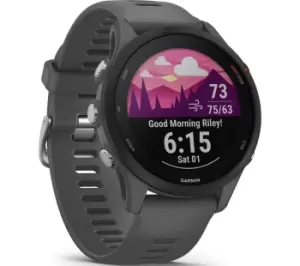 Image of Garmin Forerunner 255 Sports Watch - Slate Grey, 46 mm, Silver/Grey