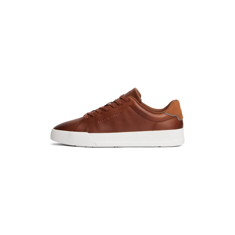 Image of Tommy Hilfiger Mens Core Court Low-Top Trainers Low Trainers 7 (41) Brown 11531505270