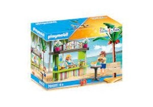 Image of Playmobil Family Fun Beach Hotel Beach Snack Bar (70437)