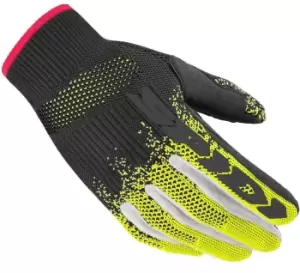 Image of Spidi X-Knit Motorcycle Gloves, black-yellow Size M black-yellow, Size M