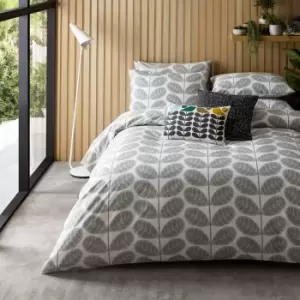 Image of Orla Kiely Botanica Stem Duvet Cover, Single, Pebble