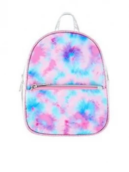Image of Accessorize Girls Tie Dye Printed Backpack - Multi